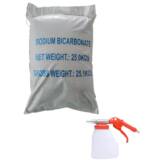 Pistolet de Sablage 1L + Sac 25kg Abrasif Bicarbonate de Soude Sablage Aérogommage